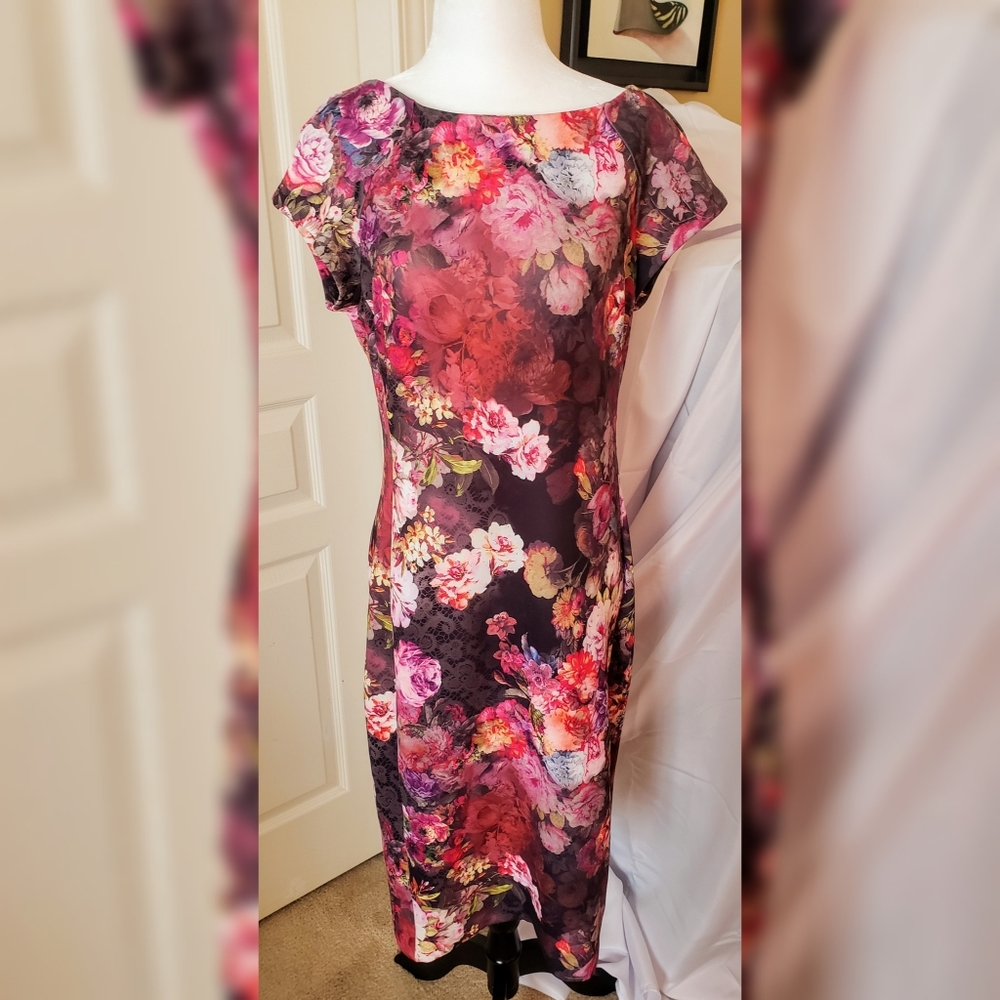 Beautiful floral and lace print dress